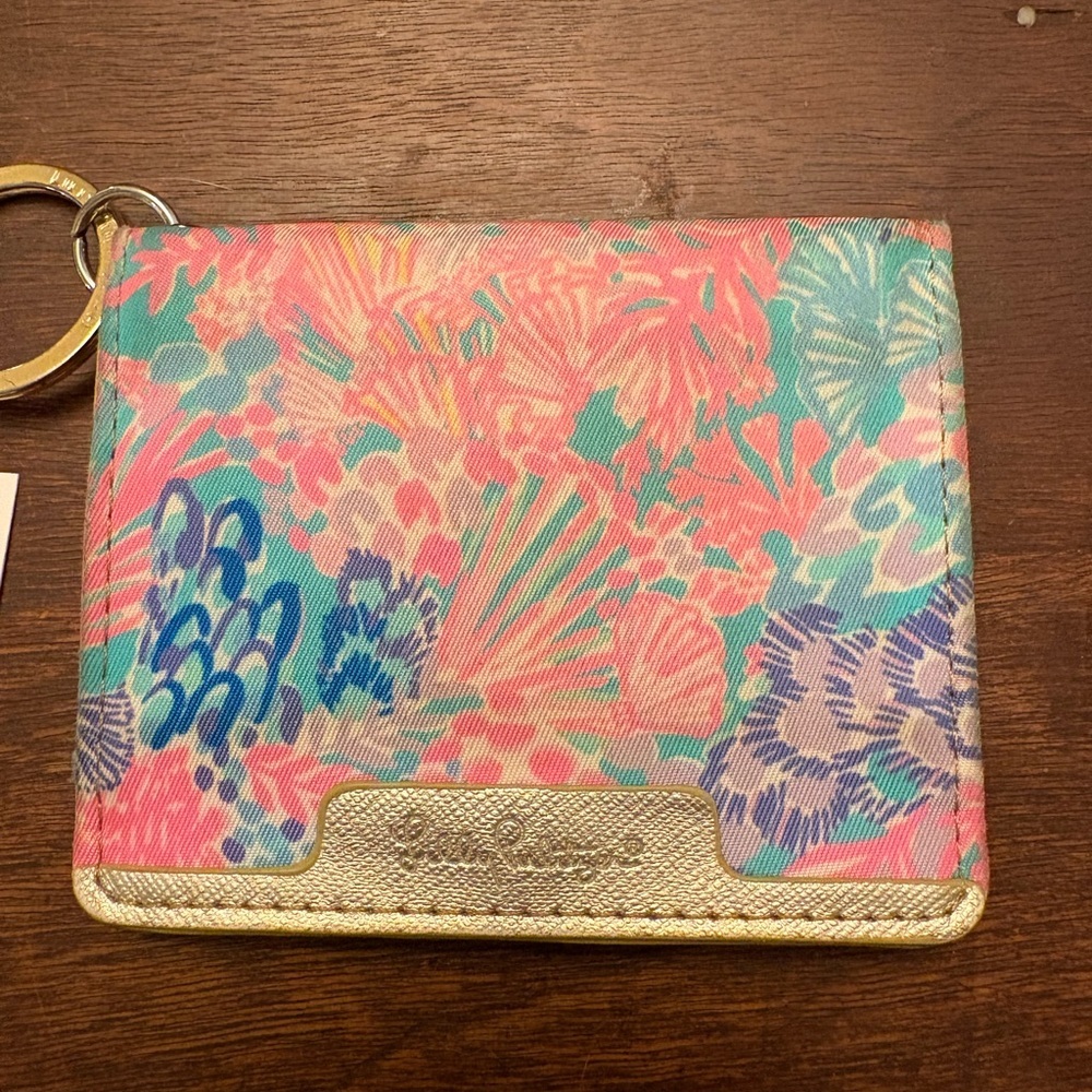 Lilly Pulitzer Splendor in the Sand Snap ID Card Case NWT - Picture 2 of 10